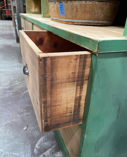 Vintage Wooden Display Cabinet  #7249