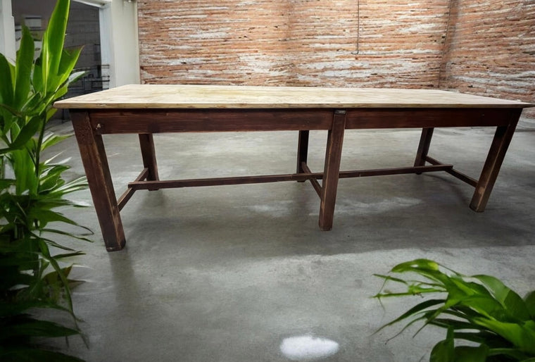 Vintage European Kitchen Farmhouse  Table  #7253
