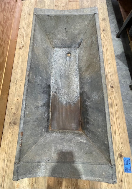 Vintage European Galvanised Laundry Wash Tub #7265