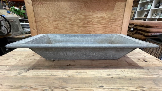 Vintage European Galvanised Laundry Wash Tub #7266