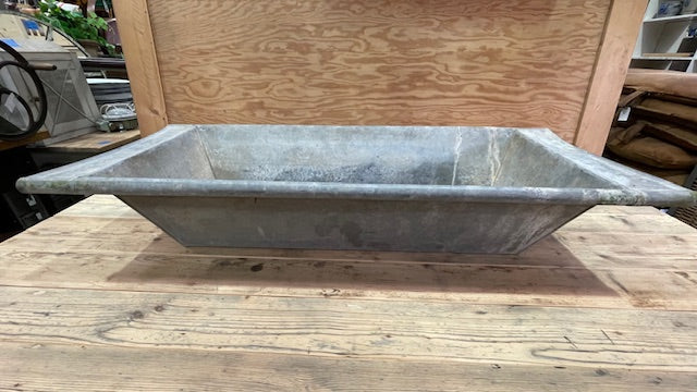 Vintage European Galvanised Laundry Wash Tub #7267