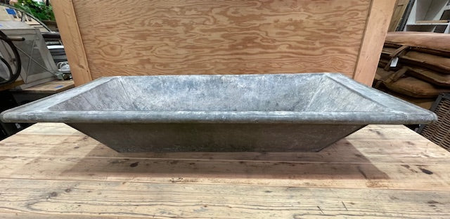 Vintage European Galvanised Laundry Wash Tub #7268