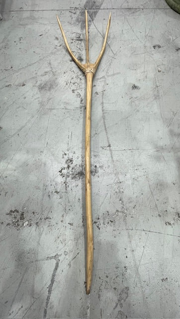 Vintage  European Wooden Hay Fork # 7273