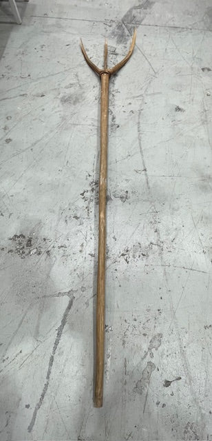Vintage  European Wooden Hay Fork # 7274