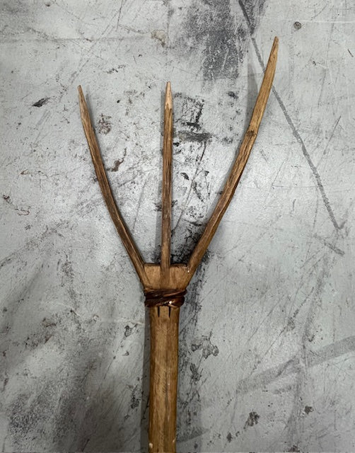 Vintage  European Wooden Hay Fork # 7274