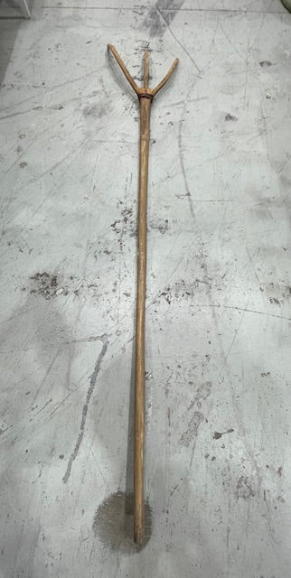 Vintage  European Wooden Hay Fork # 7274