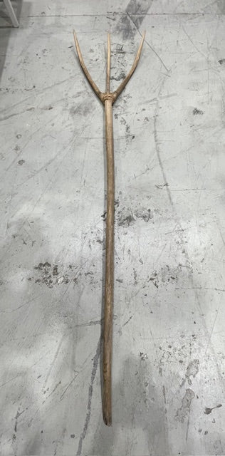 Vintage  European Wooden Hay Fork # 7275