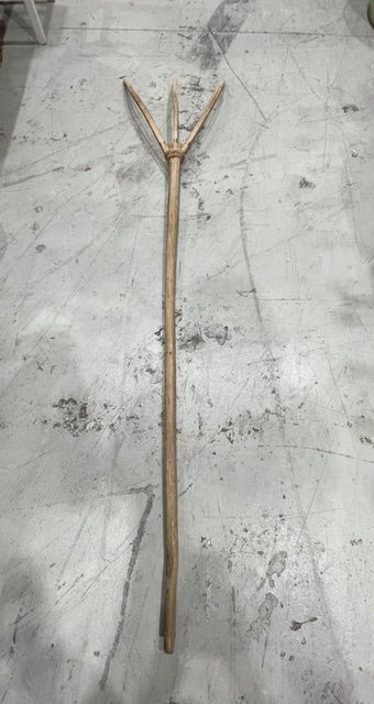 Vintage  European Wooden Hay Fork # 7275