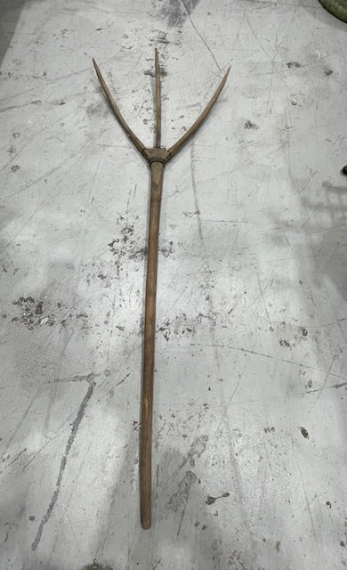 Vintage  European Wooden Hay Fork # 7276