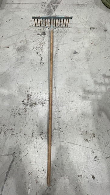 Vintage  European Wooden Garden Rake  # 7279