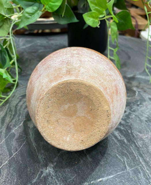 Vintage  Glazed  Hungarian  Terracotta Jug  #7284