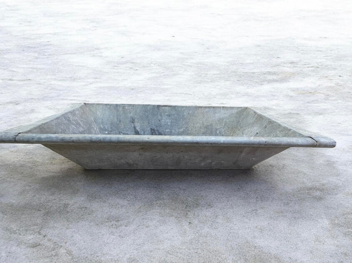 Vintage European Galvanised Laundry Wash Tub #7265