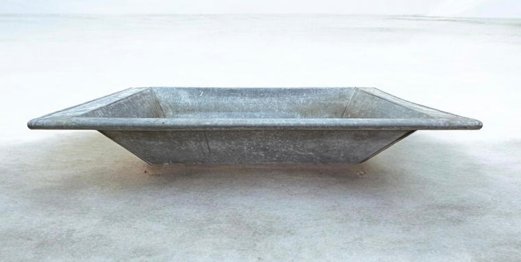 Vintage European Galvanised Laundry Wash Tub #7266
