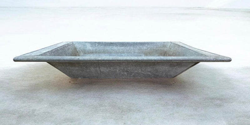 Vintage European Galvanised Laundry Wash Tub #7266