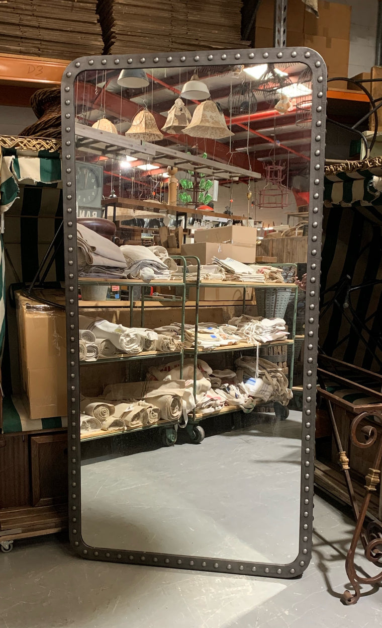 Vintage Metal Mirror #4885  Byron