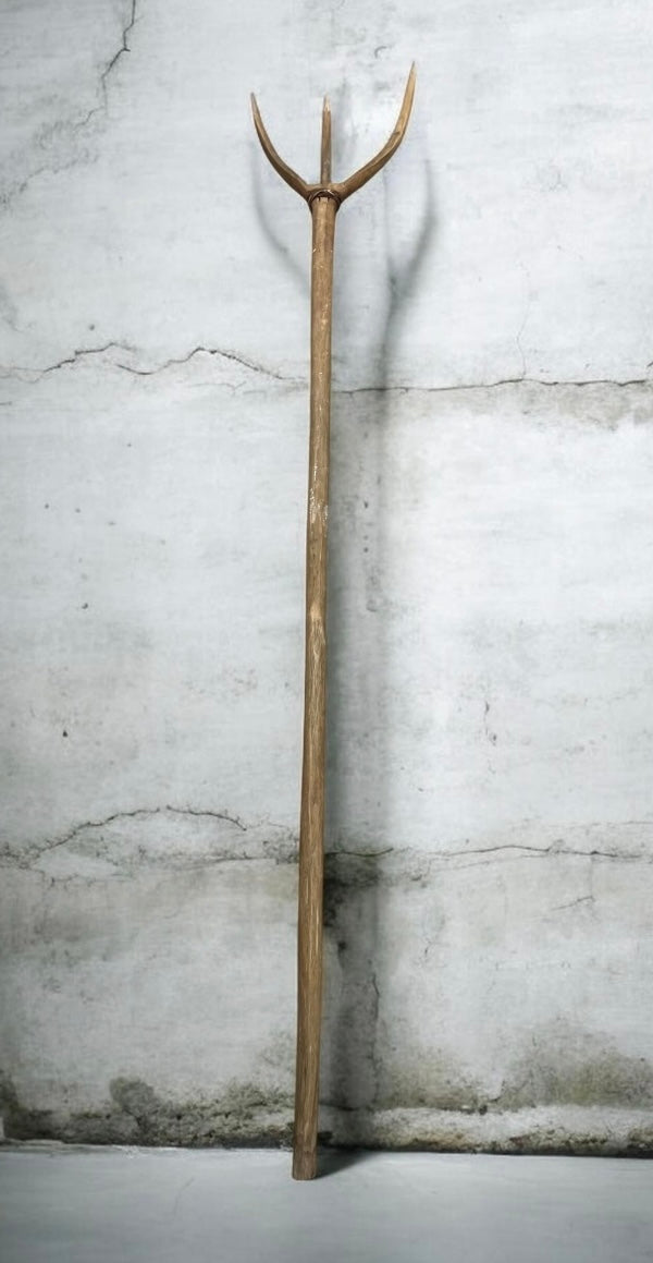 Vintage  European Wooden Hay Fork # 7274