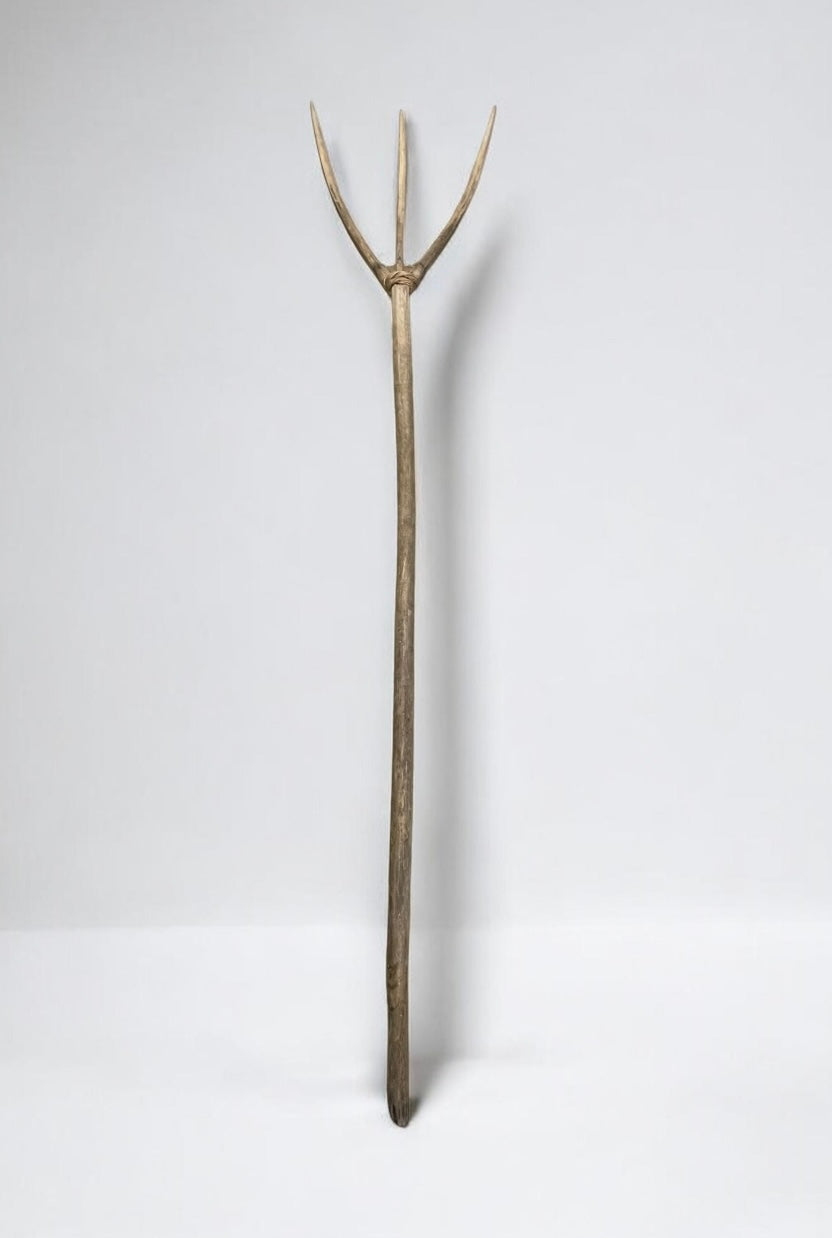 Vintage  European Wooden Hay Fork # 7275