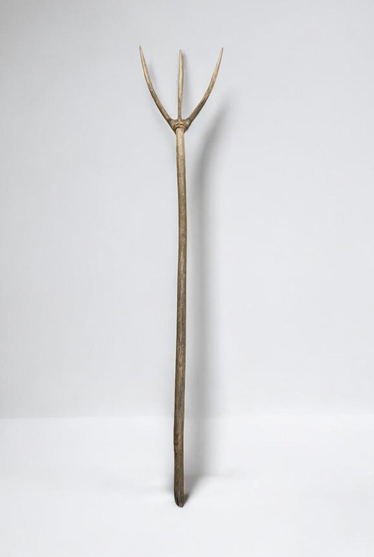 Vintage  European Wooden Hay Fork # 7275