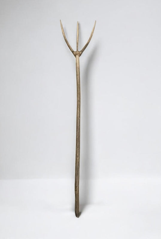 Vintage  European Wooden Hay Fork # 7275