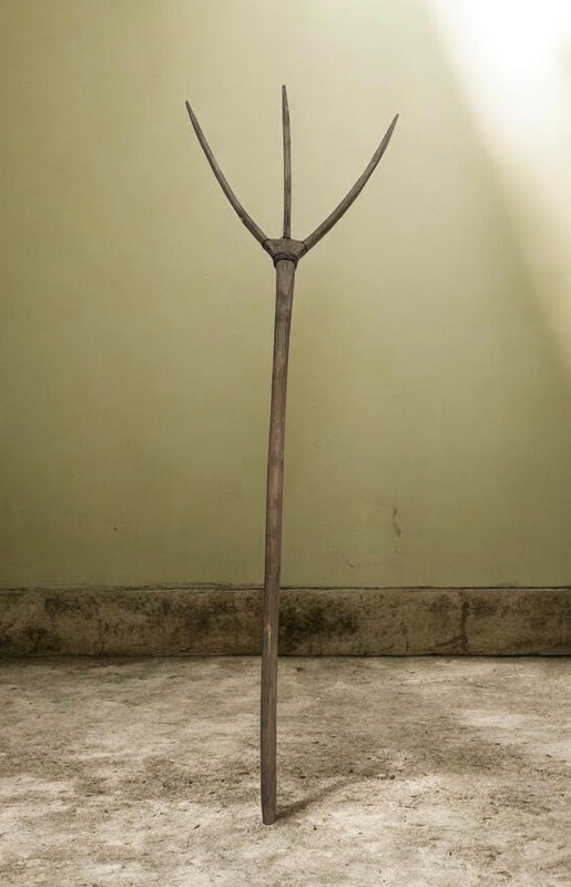 Vintage  European Wooden Hay Fork # 7276
