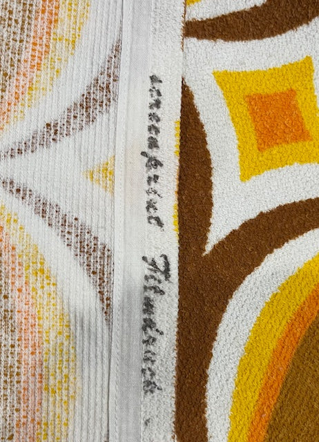 Vintage  Terry Towelling Curtain/ Fabric  #F1056  *Read info*
