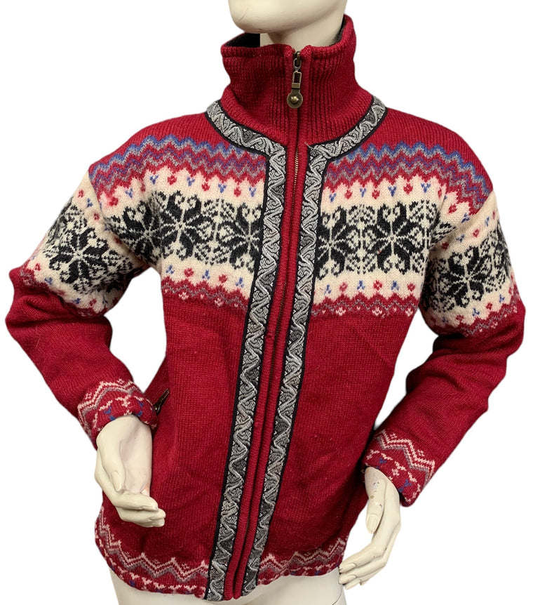Vintage Norwegian Knitted Cardigan  #KJ101  FREE AUS POSTAGE