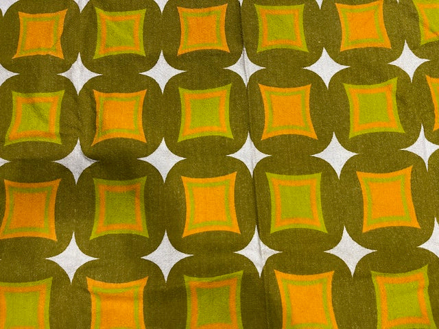 Vintage  Terry Towelling Curtain/ Fabric  #F1066 *Read info*