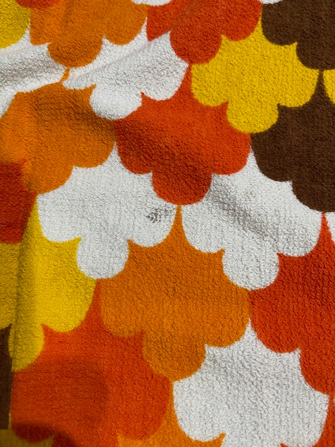 Vintage  Terry Towelling Curtain/ Fabric  #F1067 *Read info*