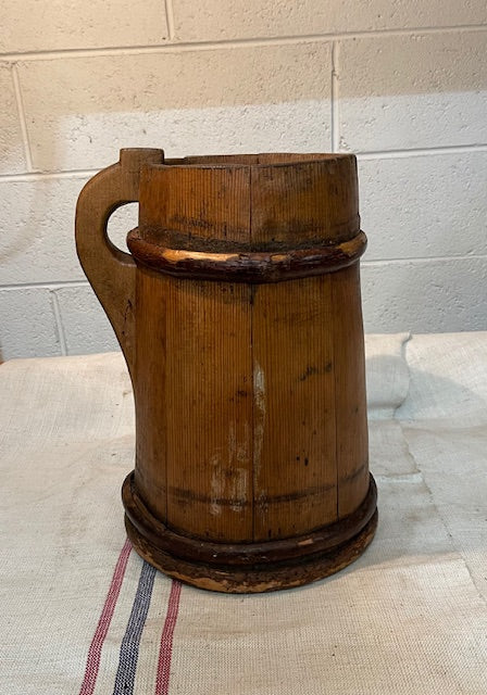 Vintage  European Wooden Jug   #6560