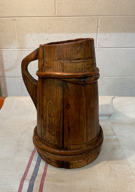 Vintage  European Wooden Jug   #6561