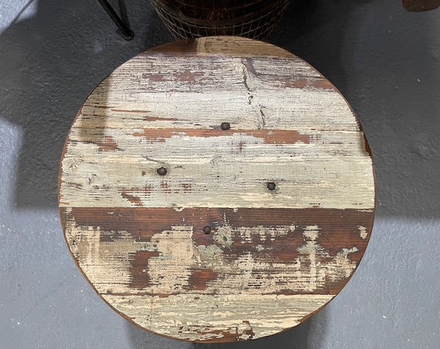 Wooden Top Metal Base Side / Coffee  Table   #6568