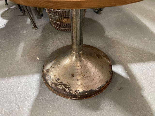 Wooden Top Metal Base Side / Coffee  Table   #6568