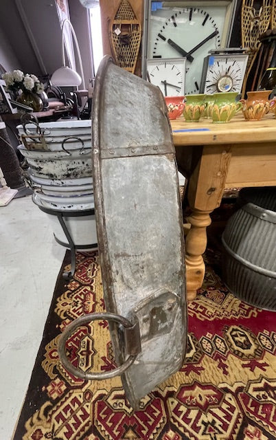 Vintage  Round Metal Mirror #7297