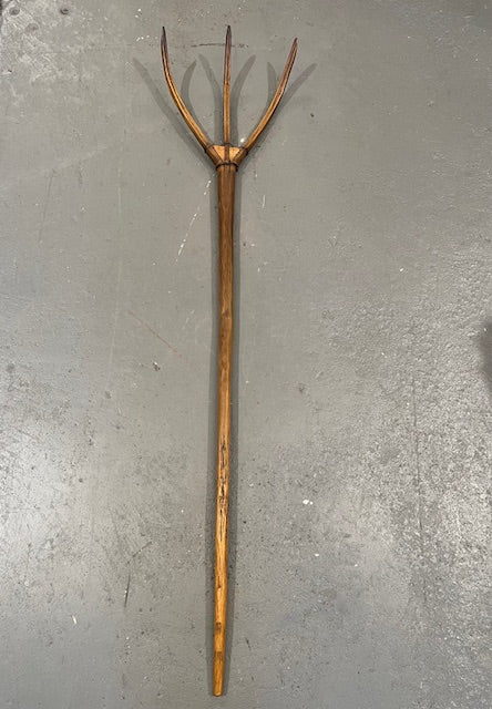 Vintage  European Wooden Hay Fork # 6596