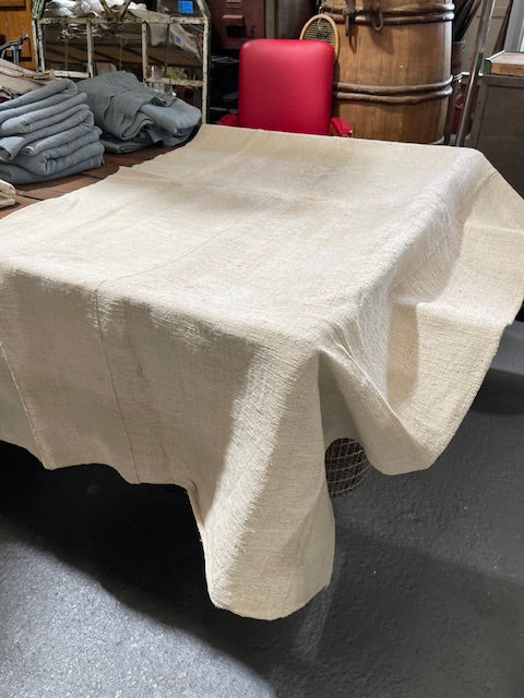 1940s  Linen/Hemp Sheet    #6620 (Read Information About This Item)