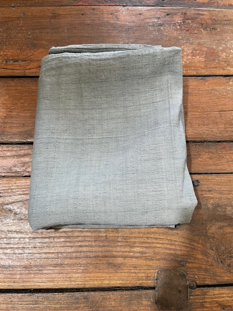 Steele Blue Dyed 1940s  Linen/Hemp Sheet    #6623 (Read Information About This Item)