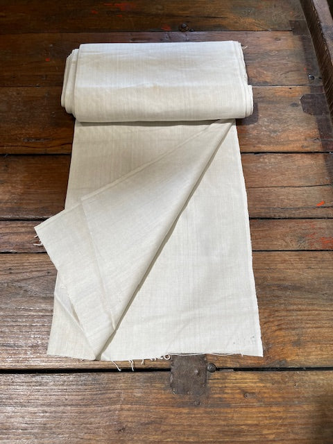 Vintage  Natural  Linen Material  1940s  #6630 (Read Information About This Item)