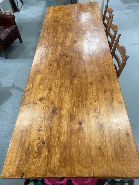 Wooden Top Cast- Iron Base  Kitchen Table  #6644 Byron