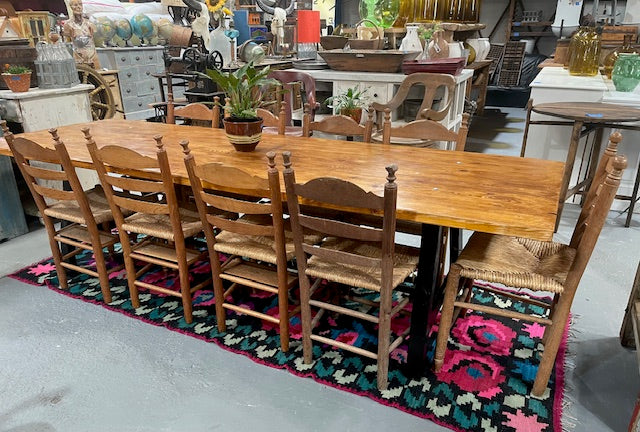 Wooden Top Cast- Iron Base  Kitchen Table  #6644 Byron