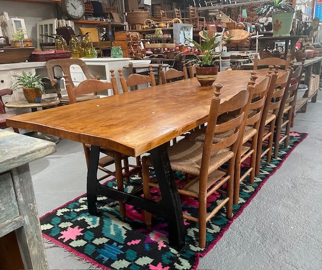 Wooden Top Cast- Iron Base  Kitchen Table  #6644 Byron