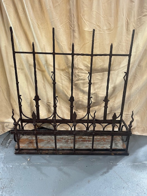 Vintage Wrought Iron Wall / Balcony Planter #6632