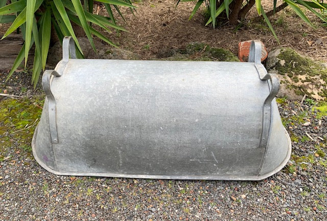 Vintage European Galvanised Bathtub #4969