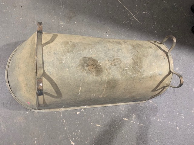 Vintage European  Galvanised Bathtub #4971