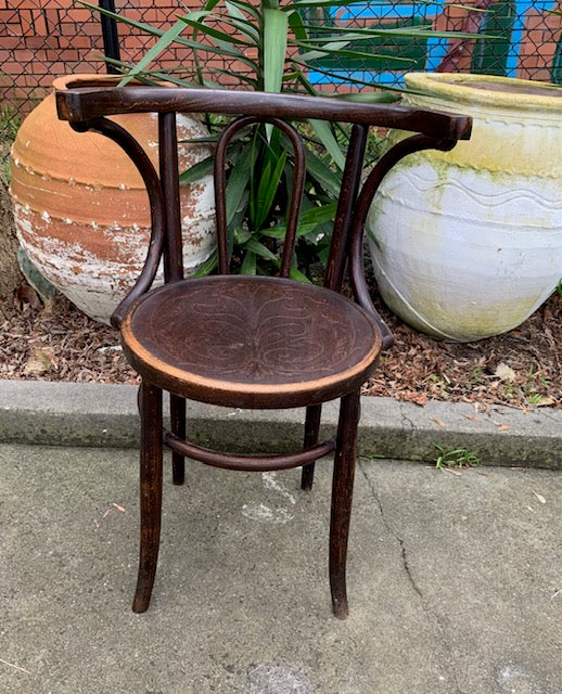 Vintage Original Thonet  Bentwood  "Captain" Chair #4972