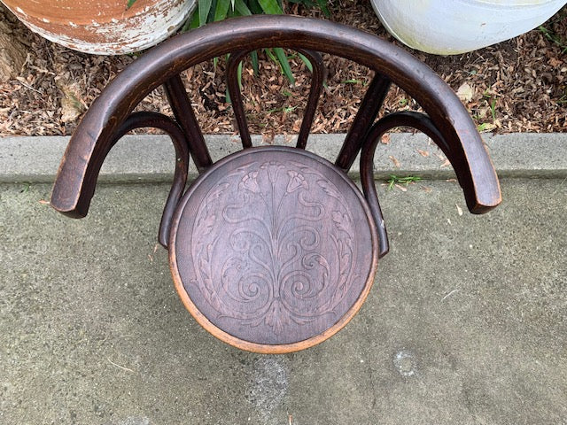 Vintage Original Thonet  Bentwood  "Captain" Chair #4972