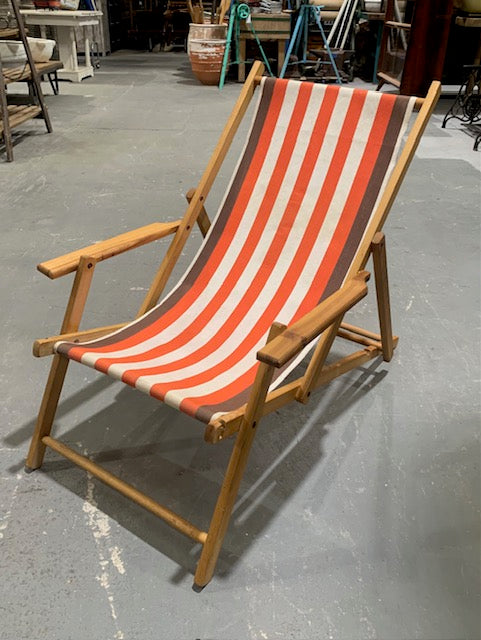 Vintage EuropeanDeck Chair  #4989