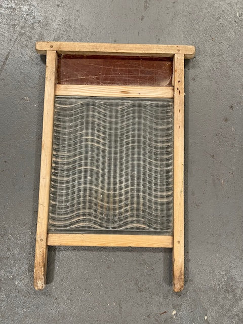 Rare Vintage Glass Wash Board  #6657