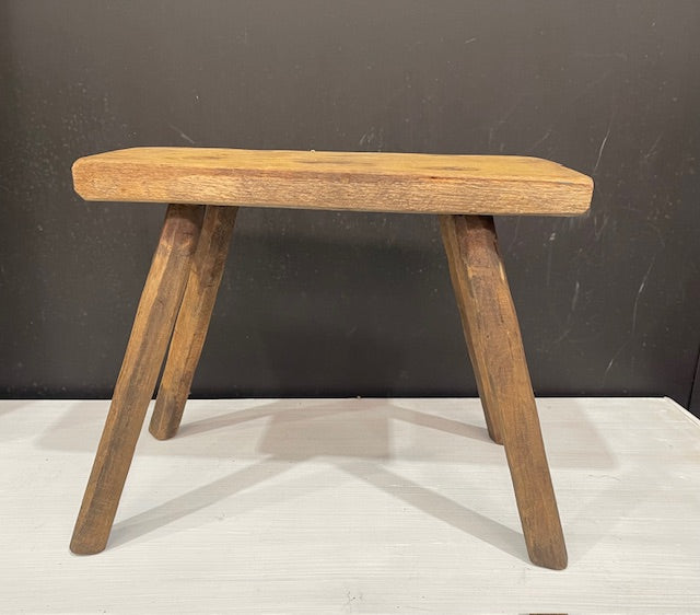 Vintage Hungarian Milking Stool  #7298
