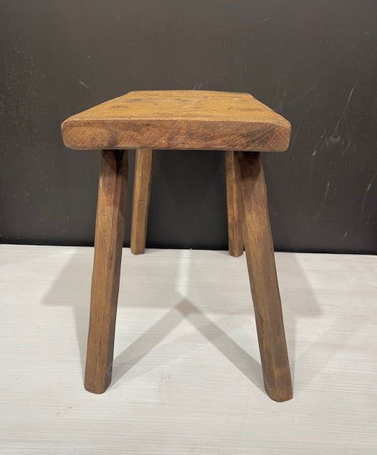 Vintage Hungarian Milking Stool  #7298