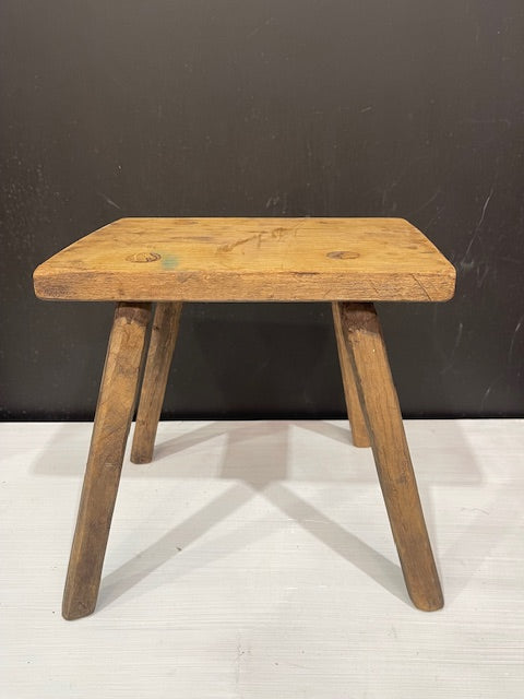 Vintage Hungarian Milking Stool  #7299